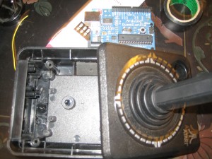 atari tv joystick with the guts removed